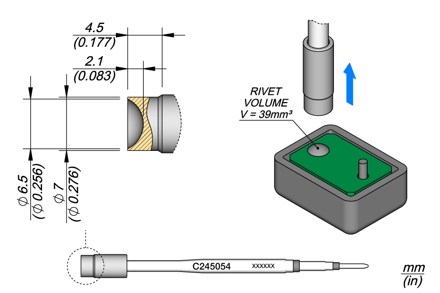 C245054 - Heat Staking Cartridge Ø 6.5